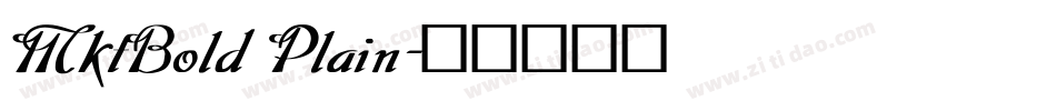 MktBold Plain字体转换